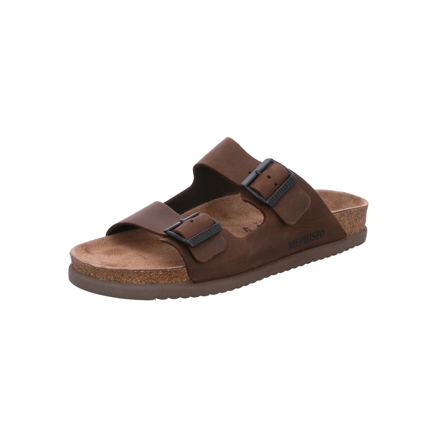 Mephisto Nerio 2-Strap Sandal - Scratch Dark Brown - Size 42