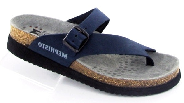 Mephisto Helen Sandals - Sandalbuck Navy