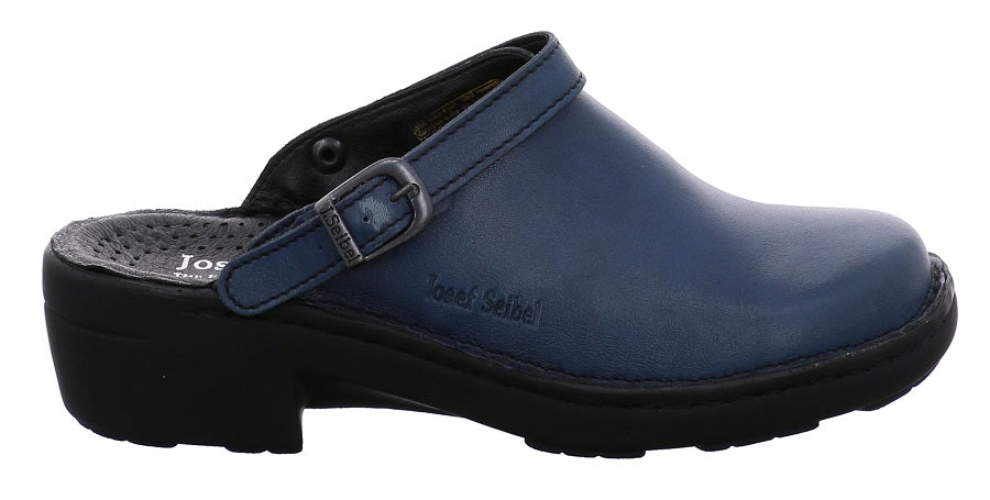 Josef Seibel Betsy Leather Clogs - Abisso Blue 